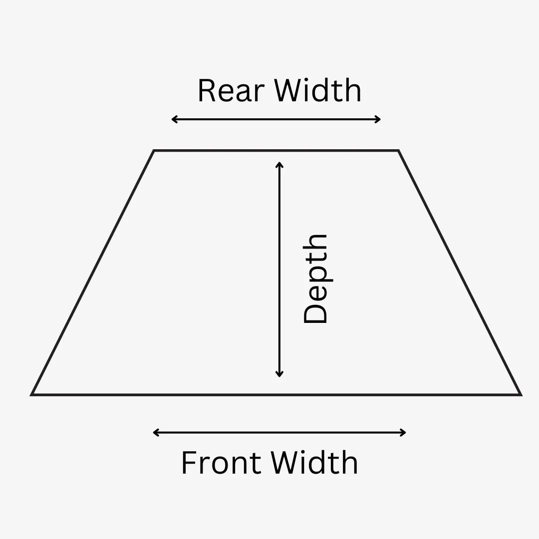 Custom Cut Trapezoid Cushion