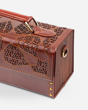 Heirloom Doctor's Bag Leather And Wood