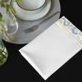 Blue Border Cloth Napkin Set