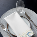 Blue Border Cloth Napkin Set
