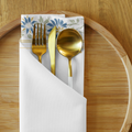 Blue Border Cloth Napkin Set