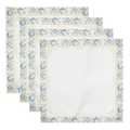 Blue Border Cloth Napkin Set