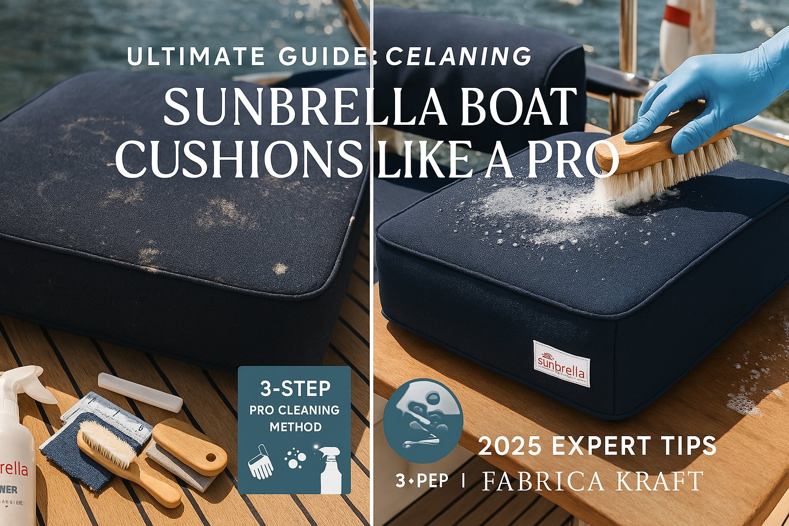 Ultimate Guide: How to Clean Sunbrella Boat Cushions Like a Pro (2025 Tips)
