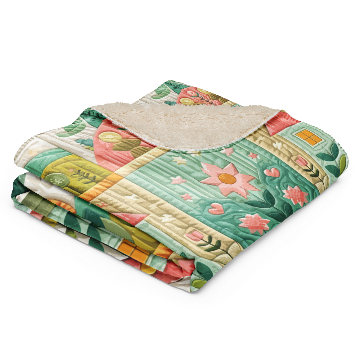 Awaiting Spring Sherpa Blanket