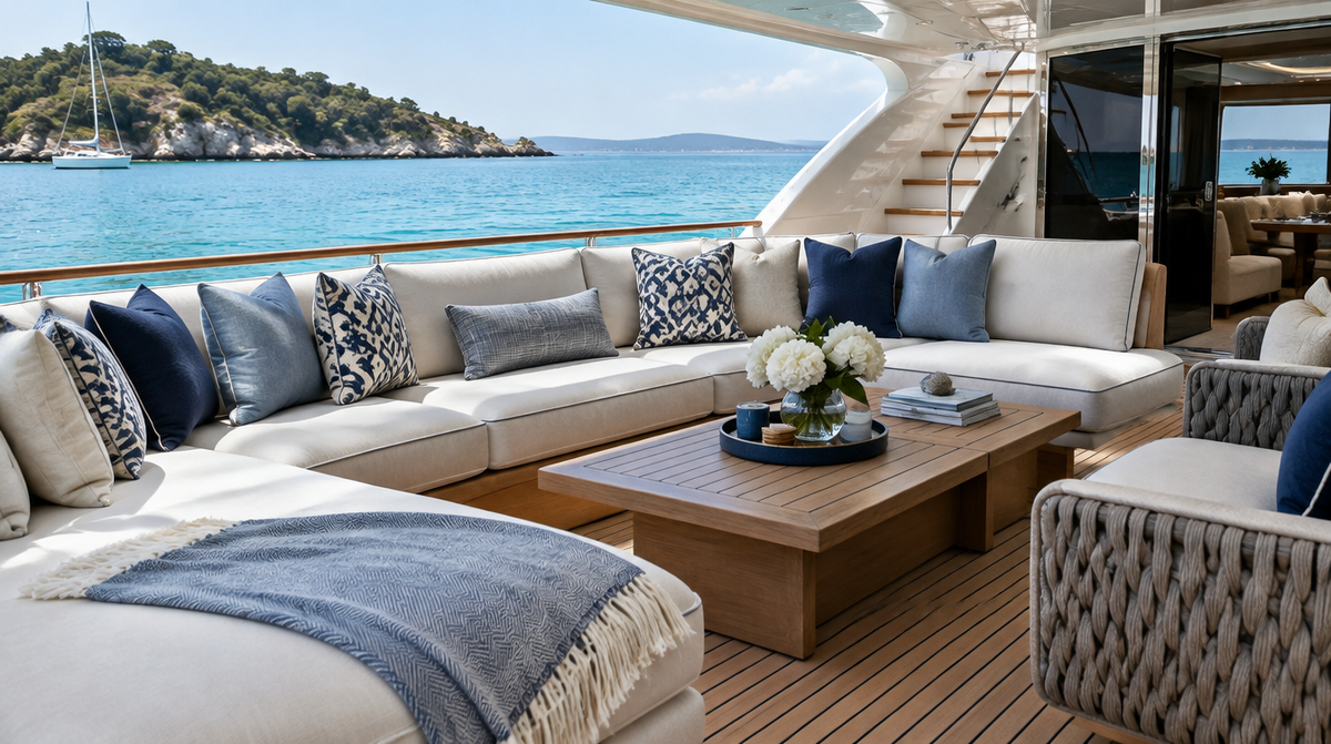 Transforming Yachts with Custom Soft Furnishings