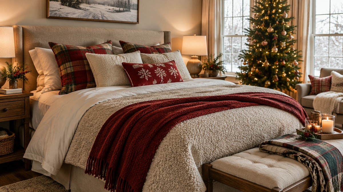 Holiday Bedroom Styling: Fabrics That Create Hotel-Like Comfort