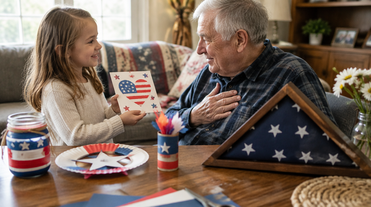 A Veterans Day Craft Kids Can Make To Leave Grandpa Speechless