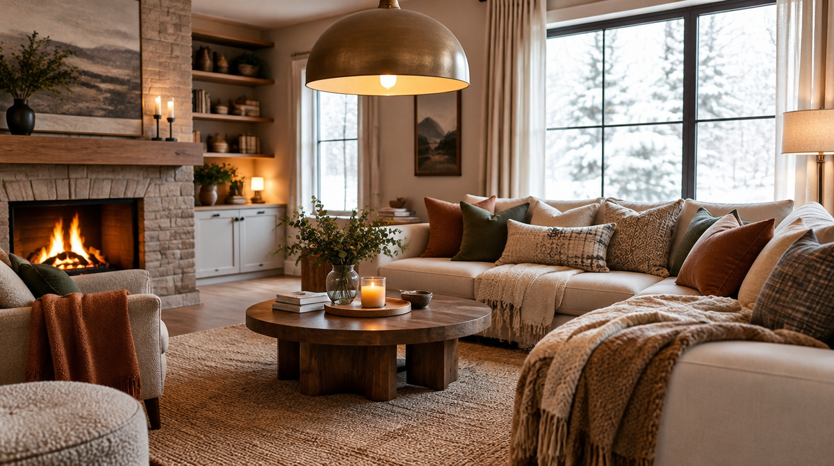The 3-Layer Rule for Cozy Winter Styling (Fabrics, Lighting, Accessories)