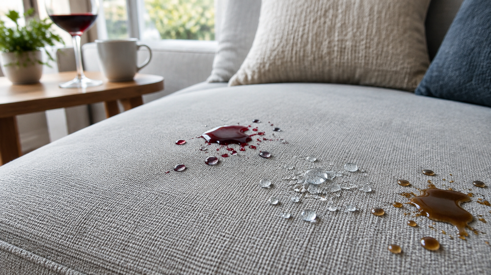 Rain, Wine & Coffee Spills — Inside the Science of Stain-Resistant Weaves