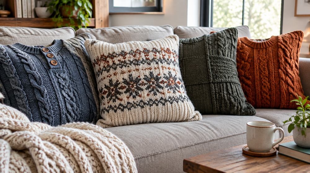 Repurposing Old Sweaters into Truly Unique Throw Pillows