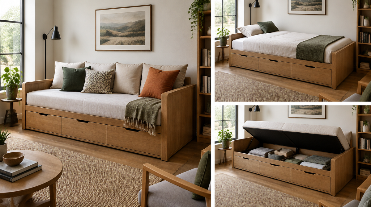 Buying one piece of furniture does the work of three