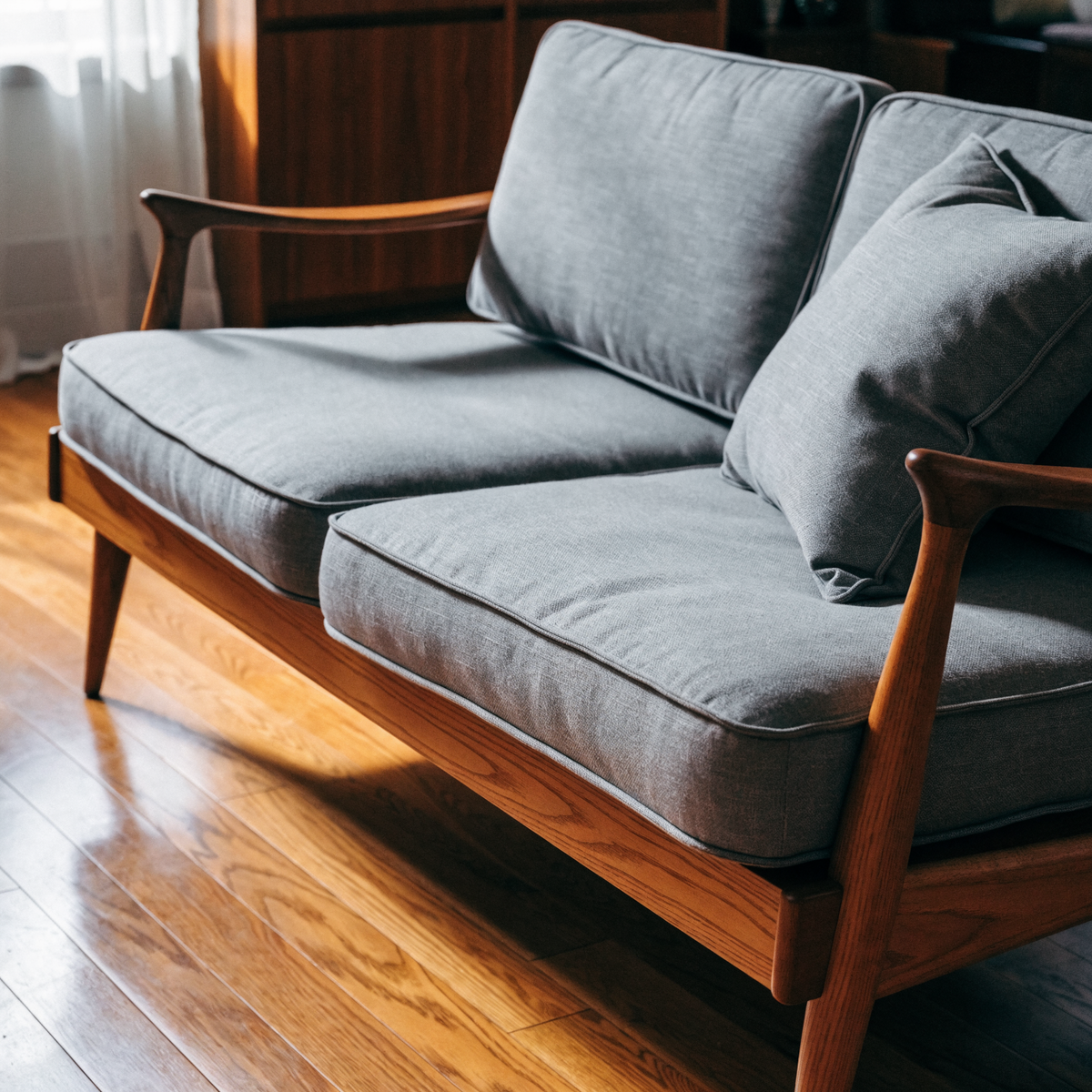 Couch with clean cushions