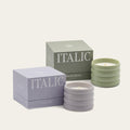 Soy Wax Ceramic Candle, 2-pack (lilac mist + matcha bloom)