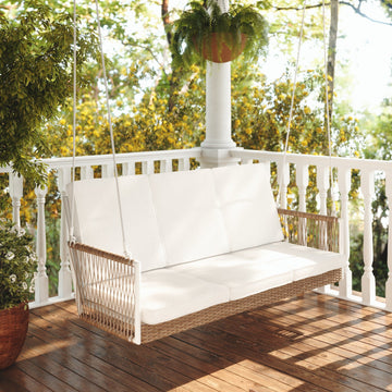 East Green Anderson Porch Swing with Cushions