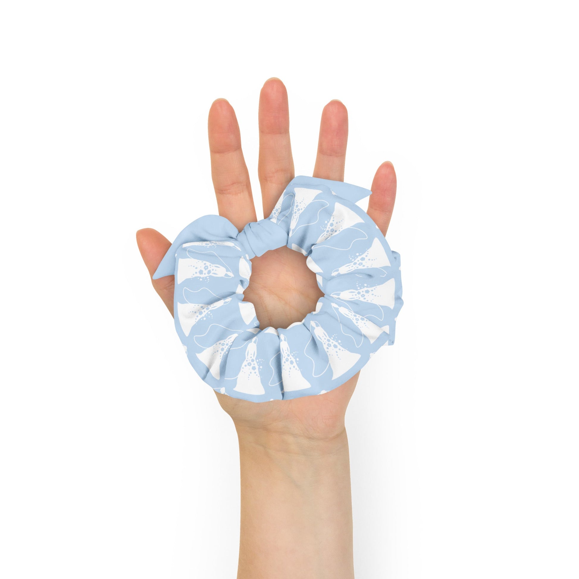 Bridal Blue Eco-Chic: Sustainable Scrunchies for Your Special Day