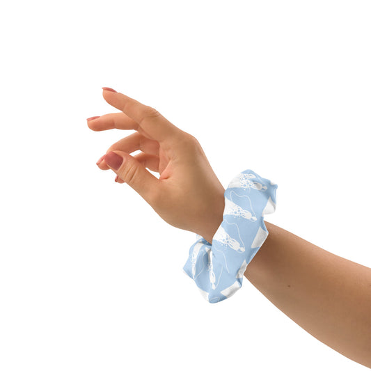 Sky Blue Recycled Scrunchies