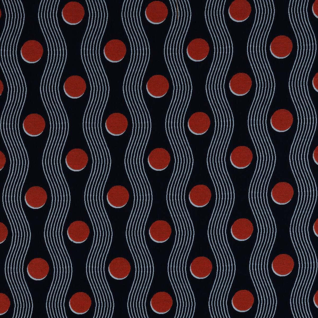 Sunbrella Block Shop Juggle Navy fabric swatch