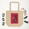 'Life is a Beautiful Ride' Black Organic Cotton Tote Bag
