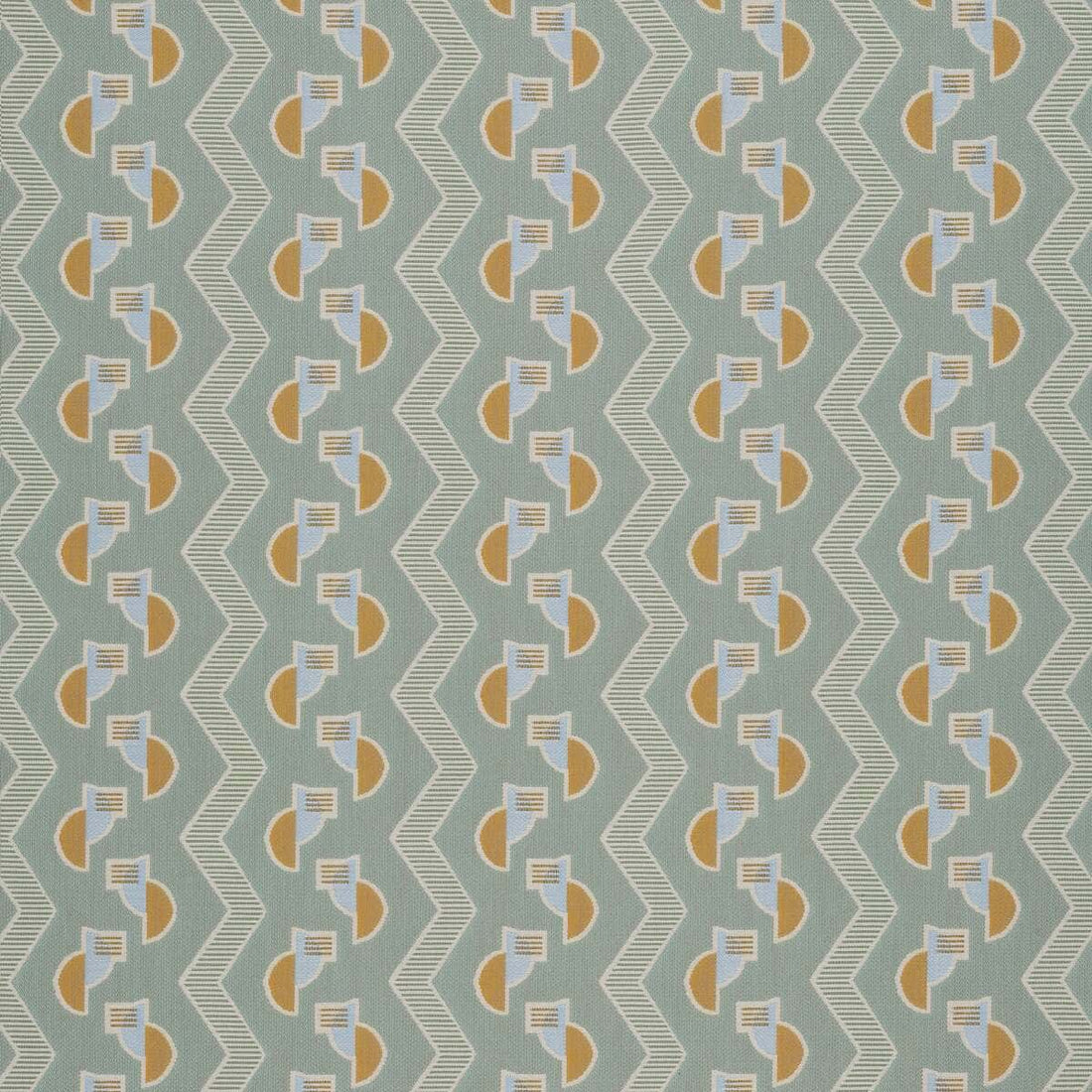 Sunbrella Block Shop Crescent Juniper fabric swatch