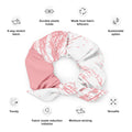 Eco-Chic Blush: Pink and White Scrunchies for a Sustainable Look