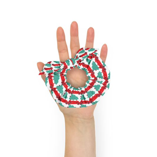 Festive Recycled Scrunchies