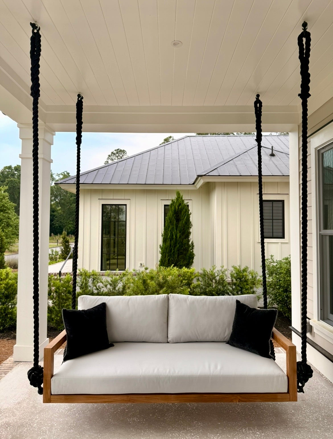 Bimini Grade A Teak Porch Swing Bed, Small