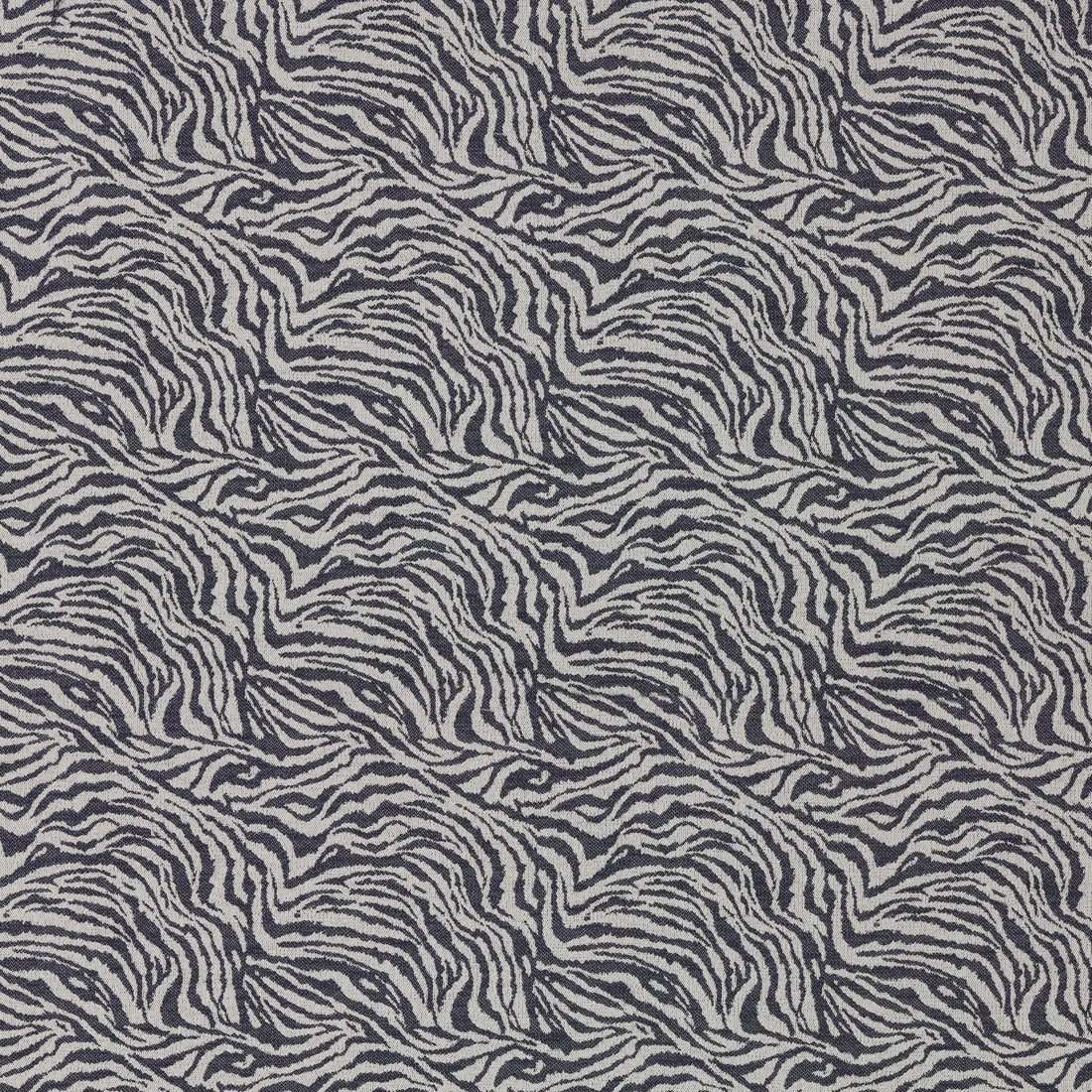 Warwick Zuri Navy outdoor curtain fabric swatch