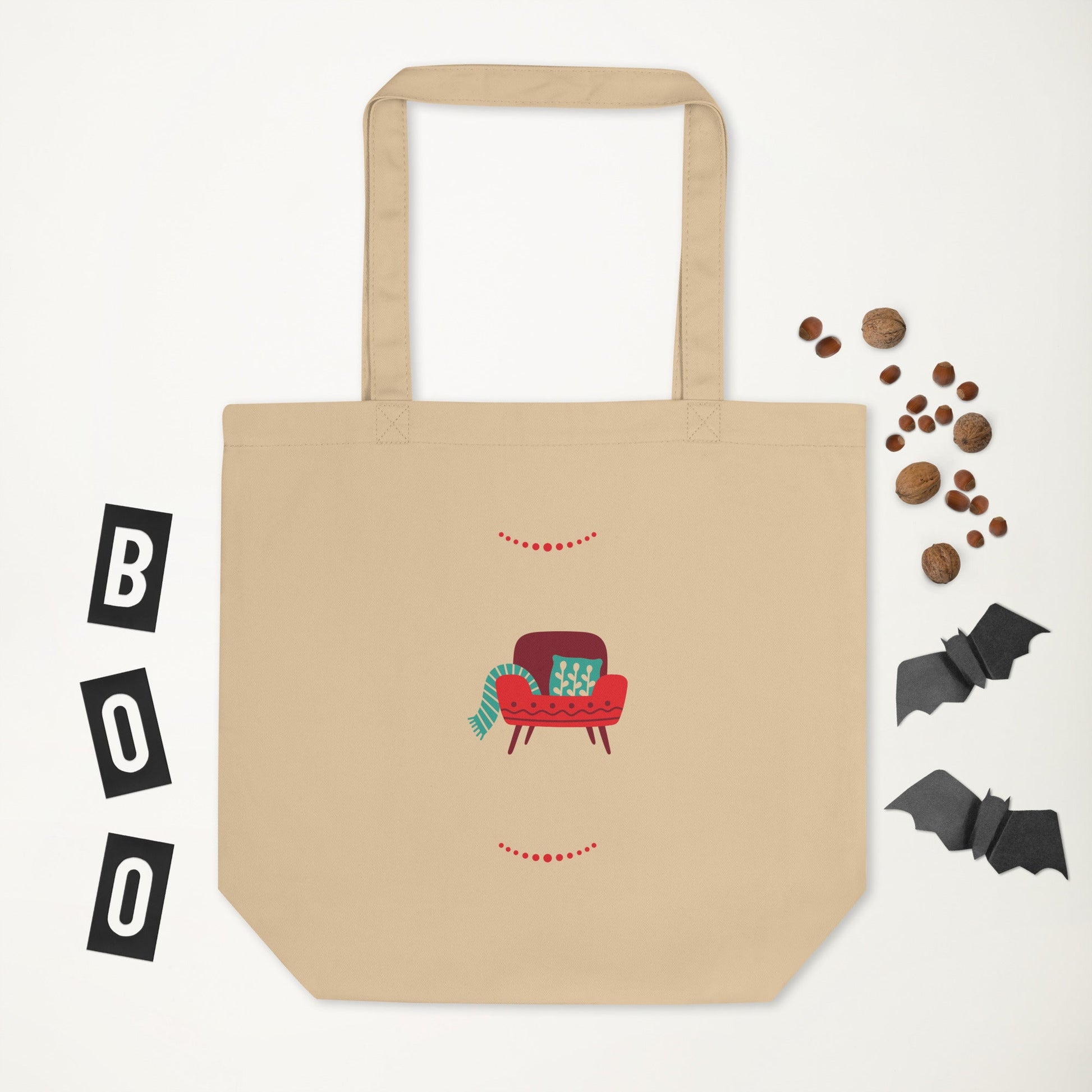 Festive and Eco-Friendly: Double-Sided Holiday Print Eco Tote Bags for the Christmas Season
