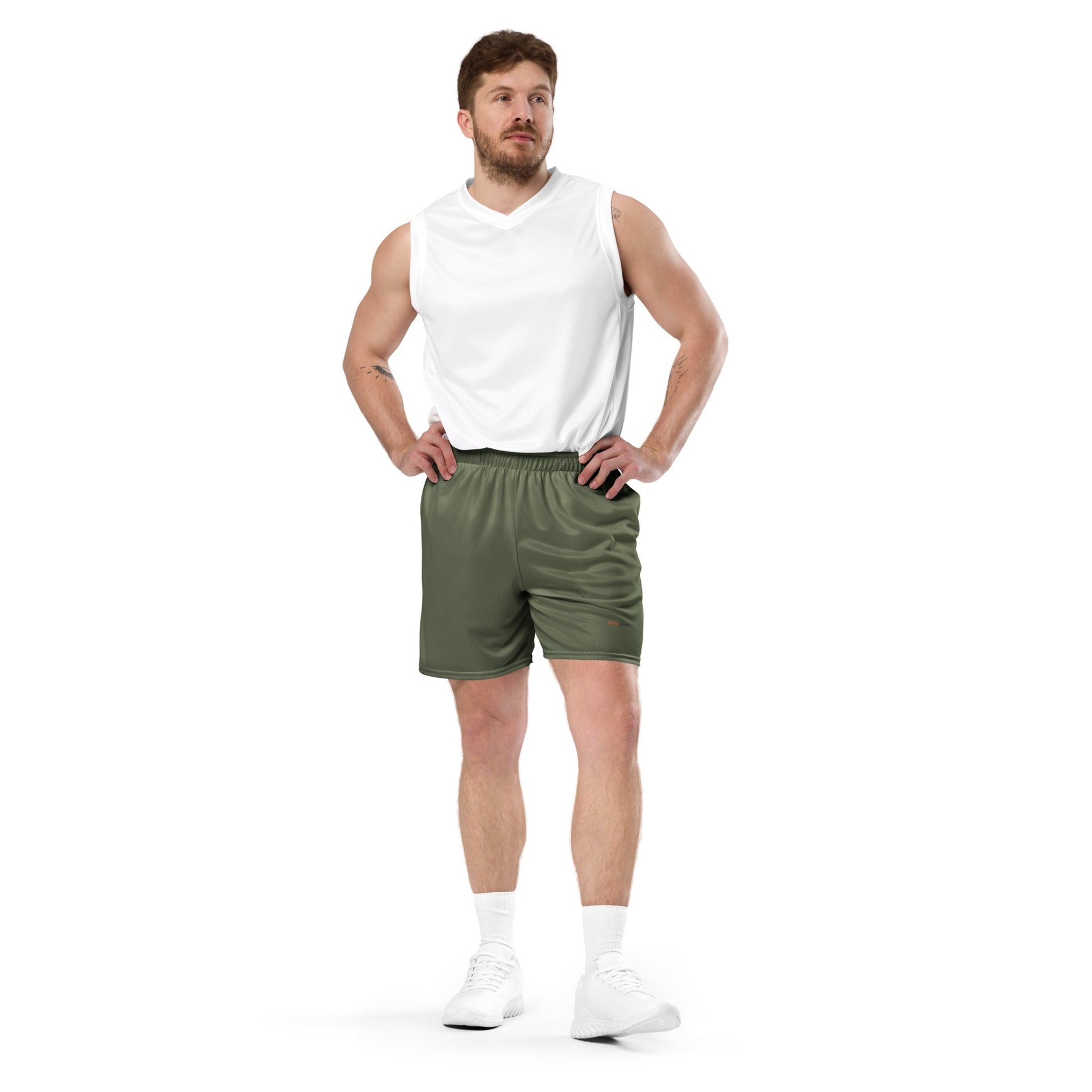 Green Men's Mesh Shorts