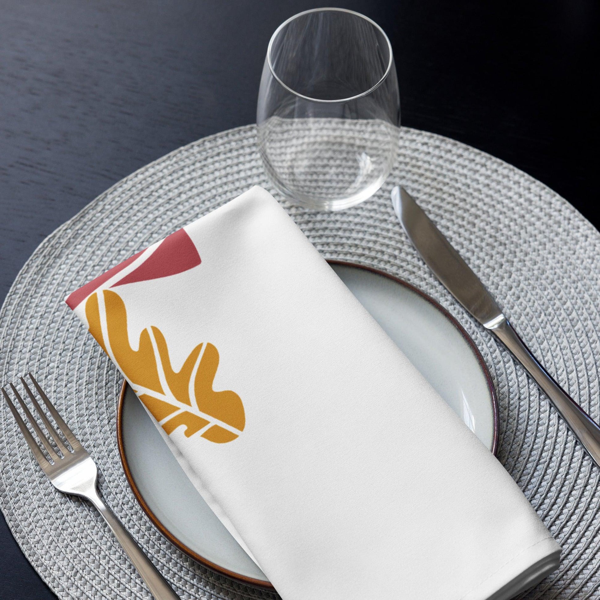 Harvest Charm: Exquisite Cloth Napkin Set Celebrating the Fall Season – Elevate Your Dining Experience