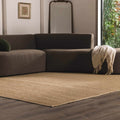 Tavor Hand-Woven Jute & Cotton Rug in Beige, view 3