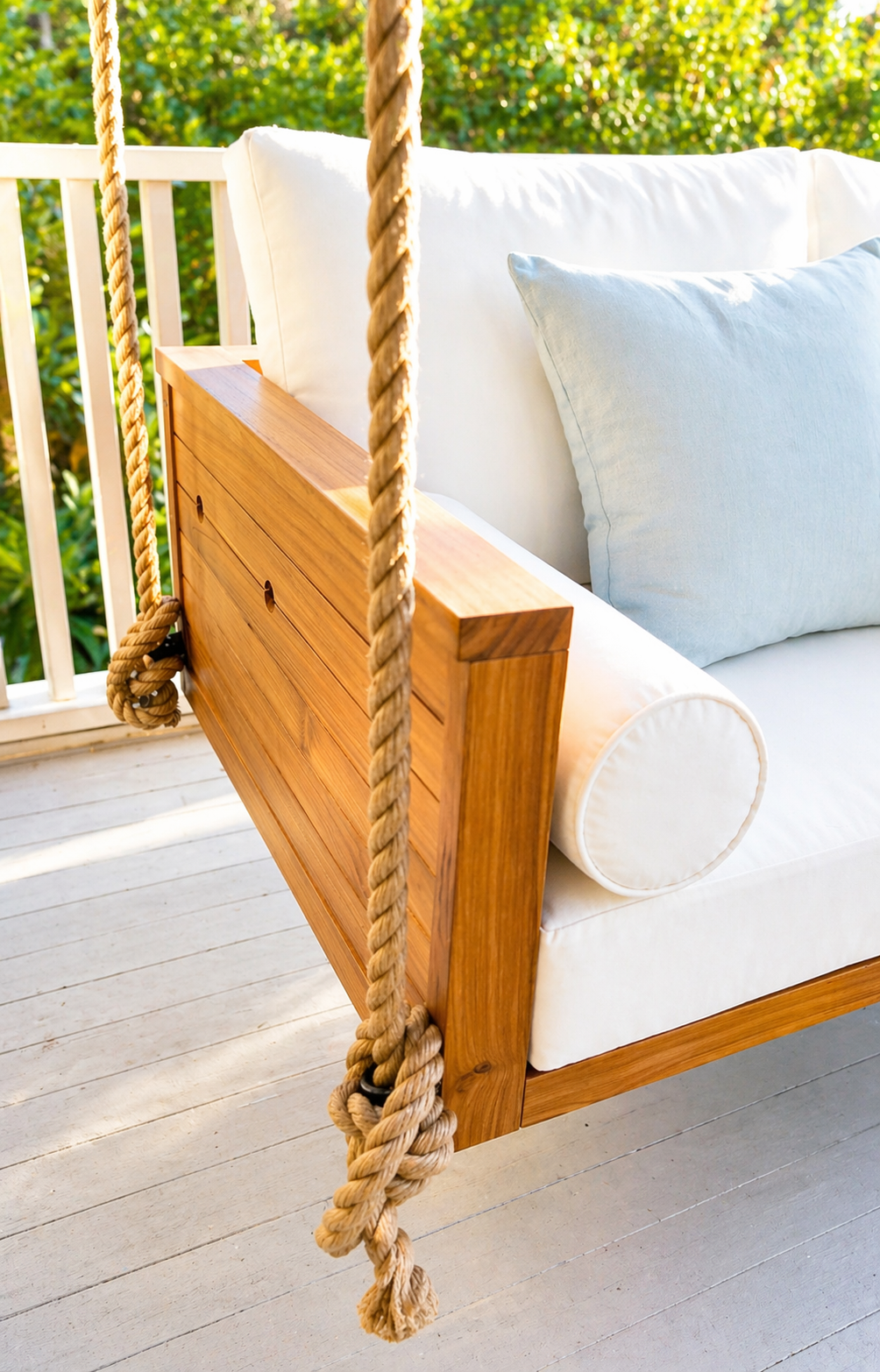 Sedona Teak Porch Swing Bed, Standard, view 4
