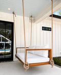 Delray Slat-Back Teak Swing Bed, Standard, view 3