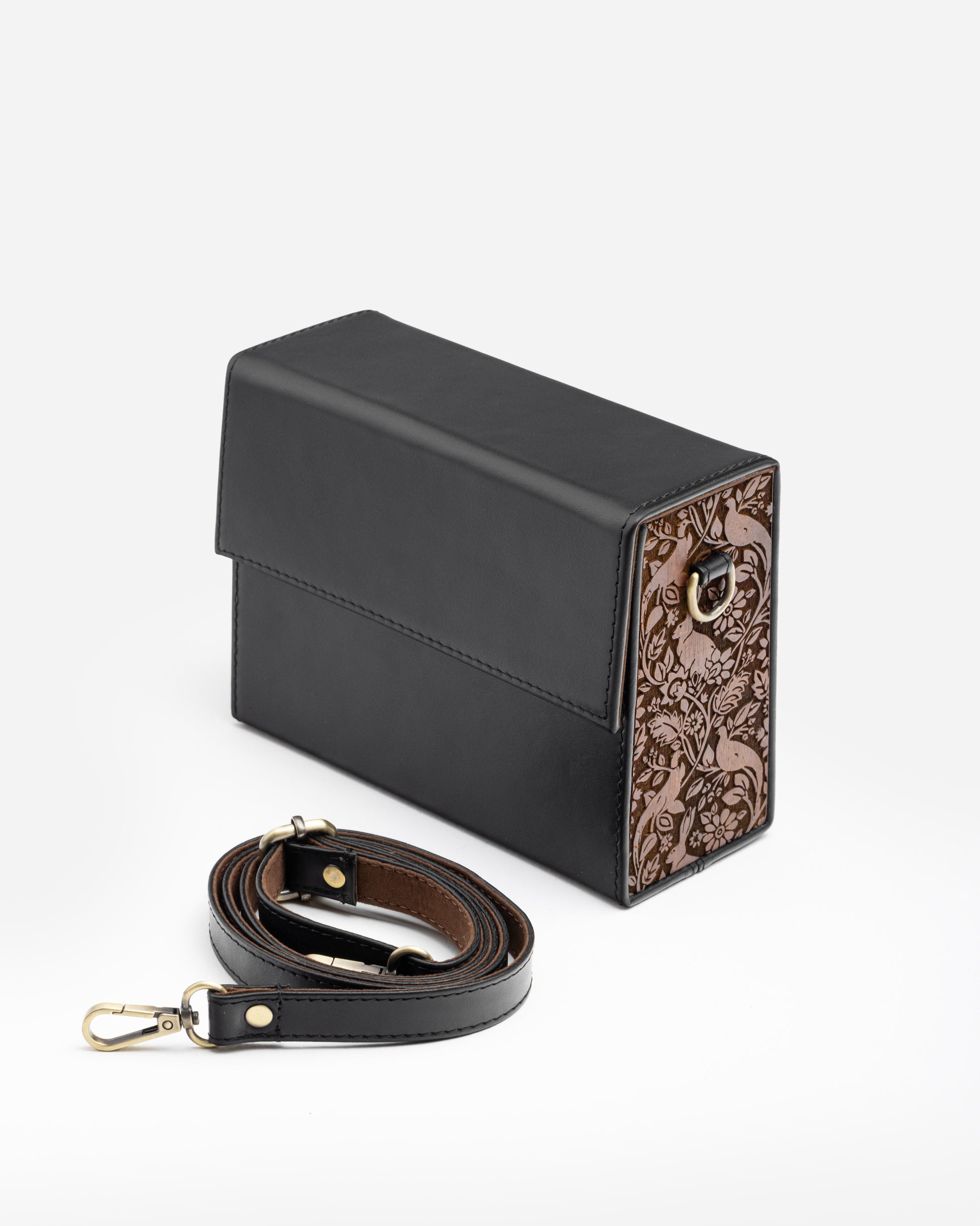 Blossom Array Carved Messenger Bag