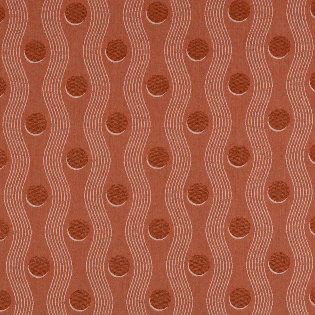Sunbrella Block Shop Juggle Terracotta fabric swatch