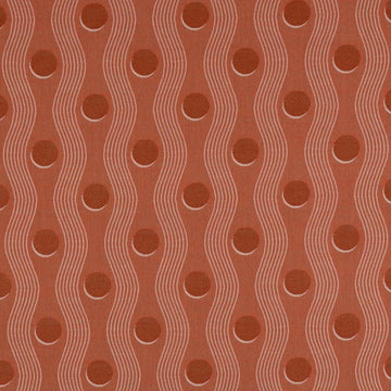 Sunbrella Block Shop Juggle Terracotta fabric swatch