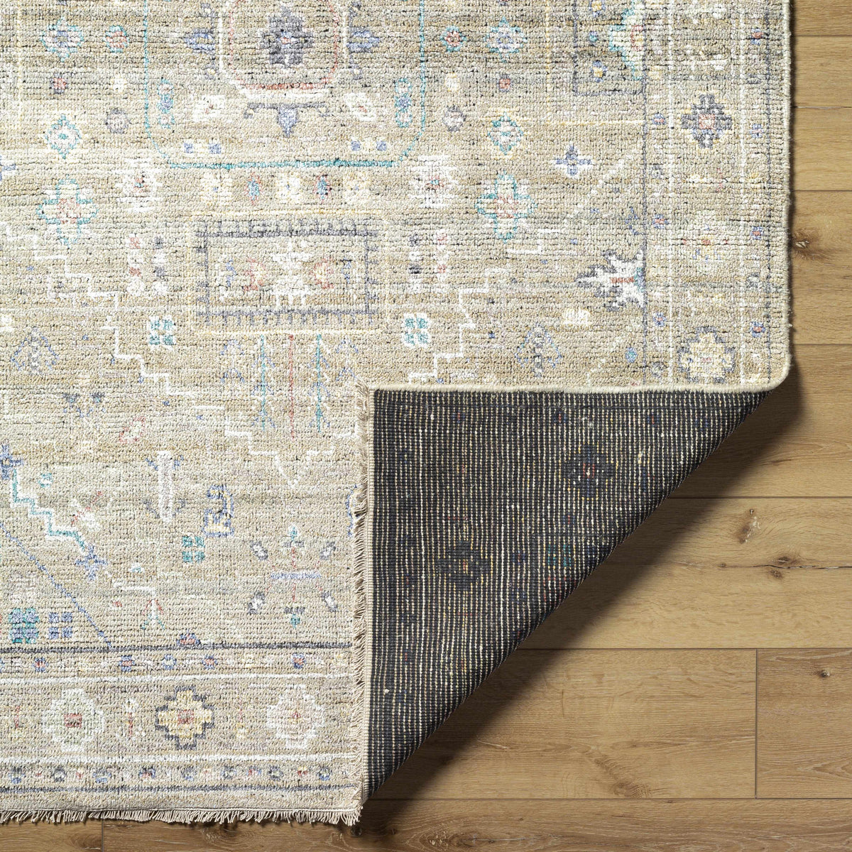 Altair Hand-Knotted Viscose & Wool Traditional Rug, view 4