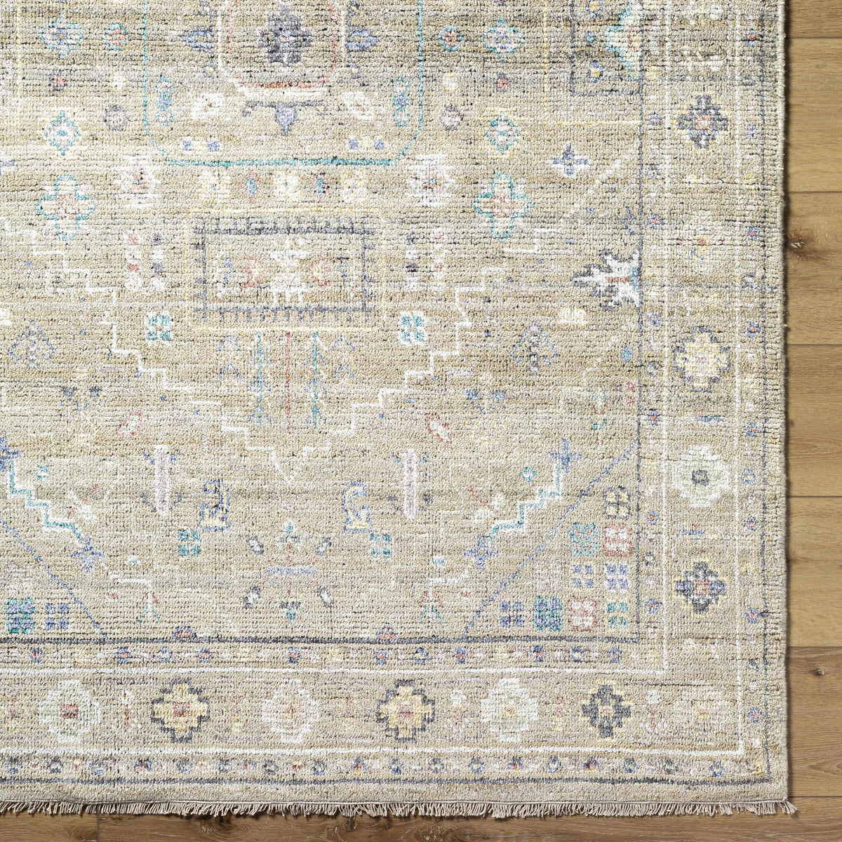 Altair Hand-Knotted Viscose & Wool Traditional Rug, view 5