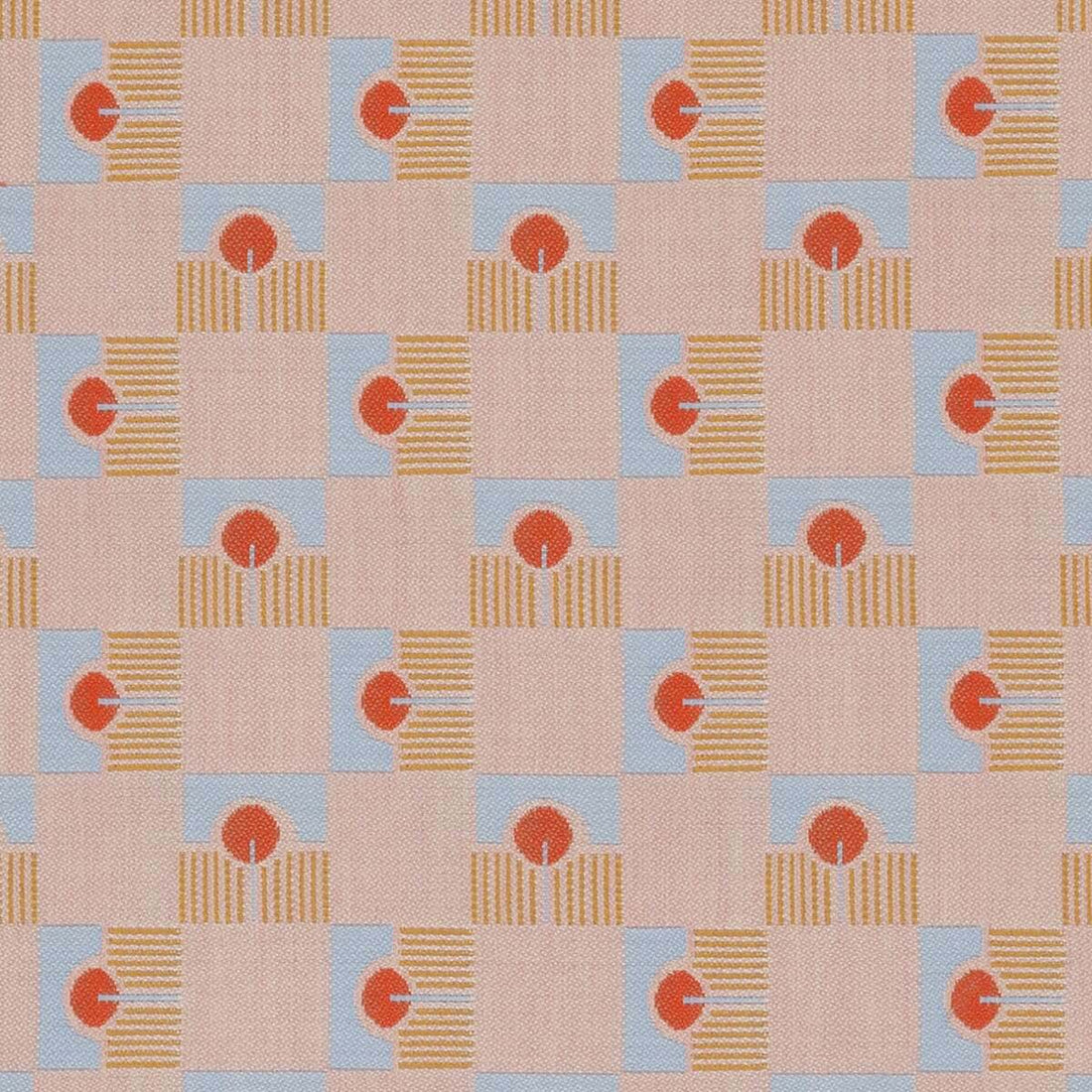 Sunbrella Block Shop Lollipop Rose fabric swatch