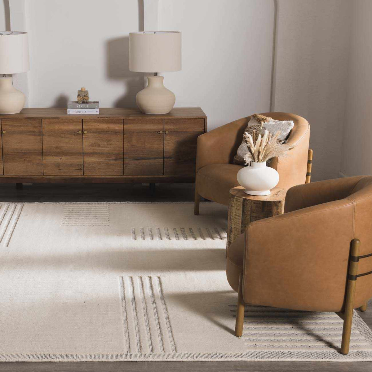 Yulia Hand-Loomed Wool Rug, view 3