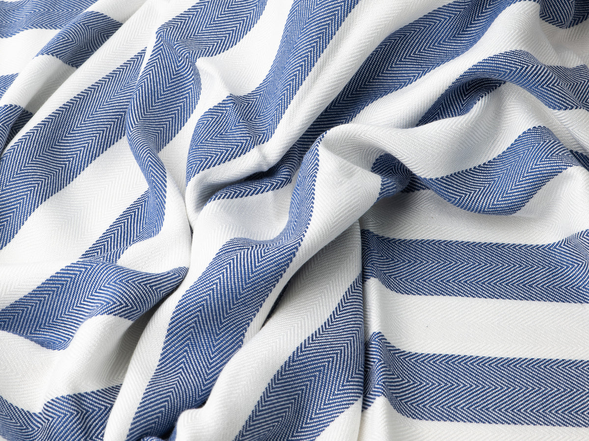 Blue and Green Stripe Bamboo Bath Towel 28 x 58, photo 16