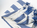 Blue and Green Stripe Bamboo Bath Towel 28 x 58, photo 17
