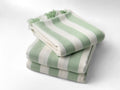 Blue and Green Stripe Bamboo Bath Towel 28 x 58, photo 18