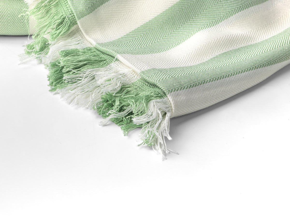 Blue and Green Stripe Bamboo Bath Towel 28 x 58, photo 7