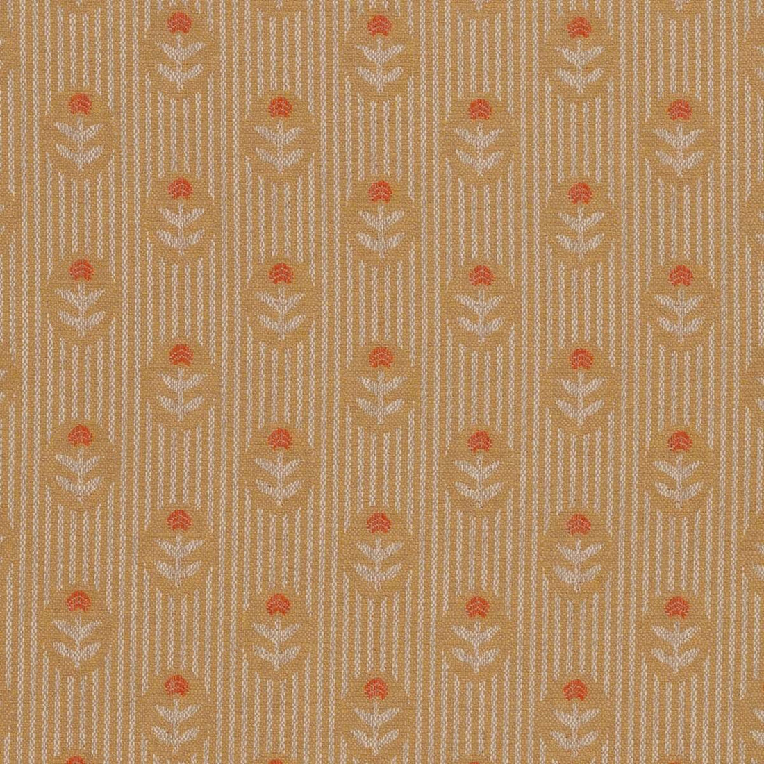 Sunbrella Block Shop Posey Mustard fabric swatch