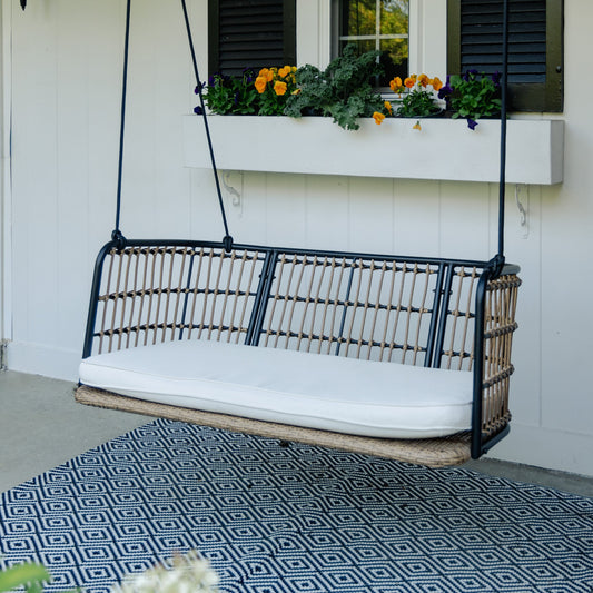 East Green Remy Porch Swing with Cushion