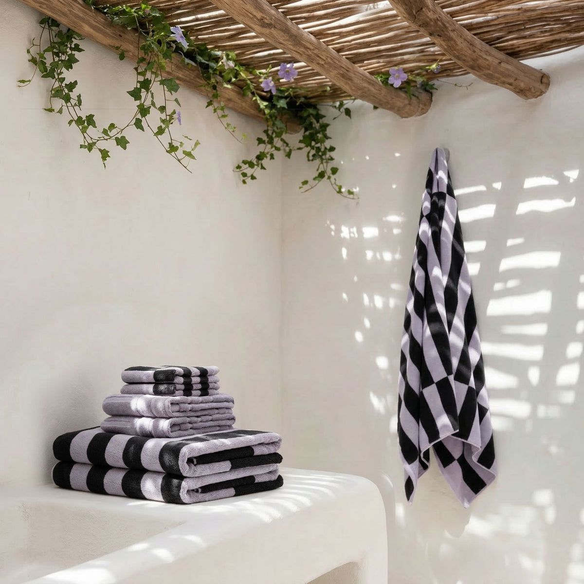 Australian Cotton Towels, in Capri Lilac, luxe set (set of 6 with bath sheets)