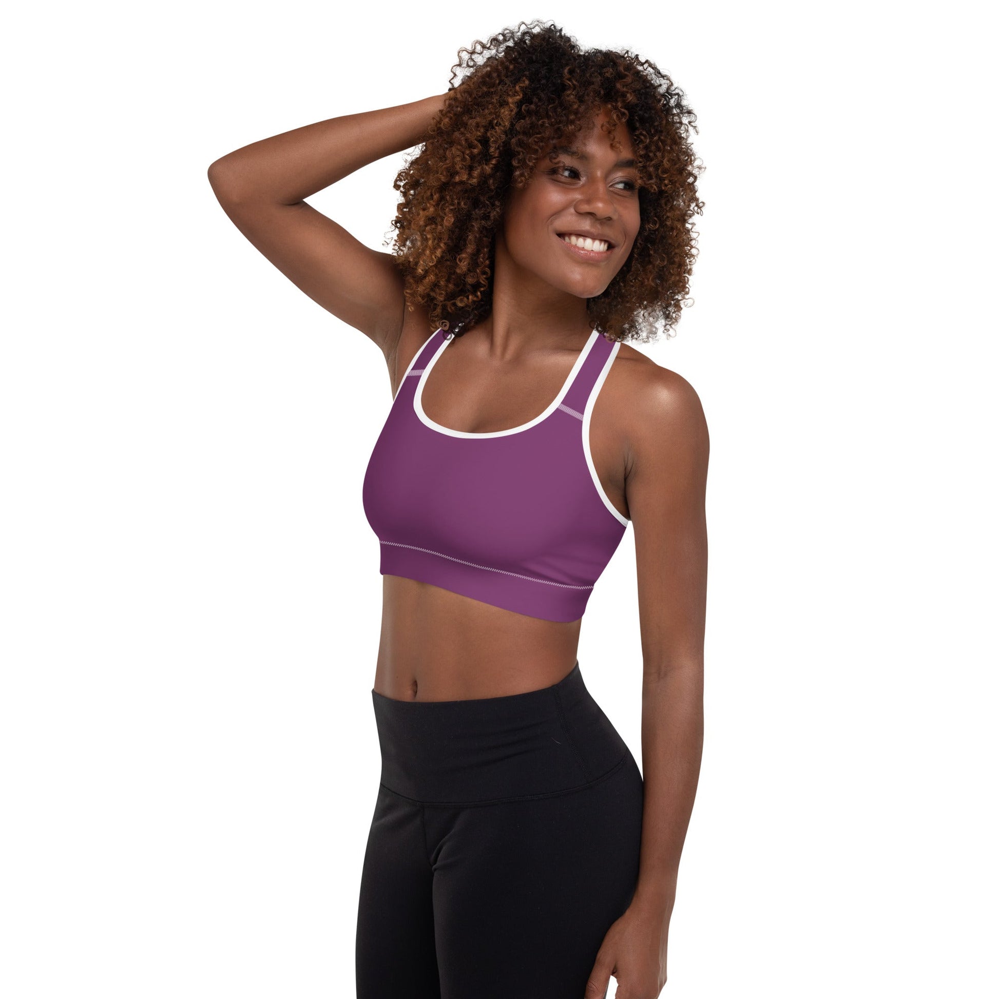Sleek and Secure Padded Sports Bra - Optimal Support for Every Activity
