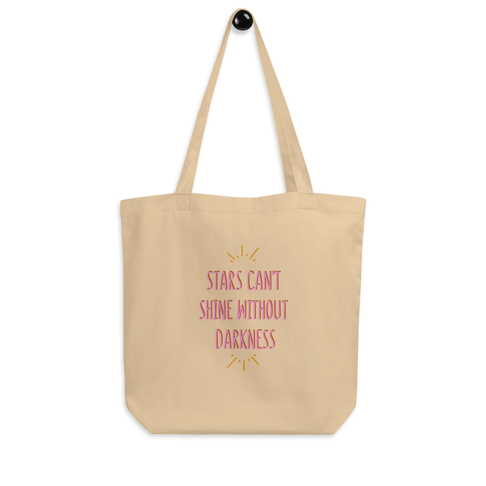 'You're a Star' & 'Shine Through Darkness' Dual-Sided Organic Cotton Tote Bag