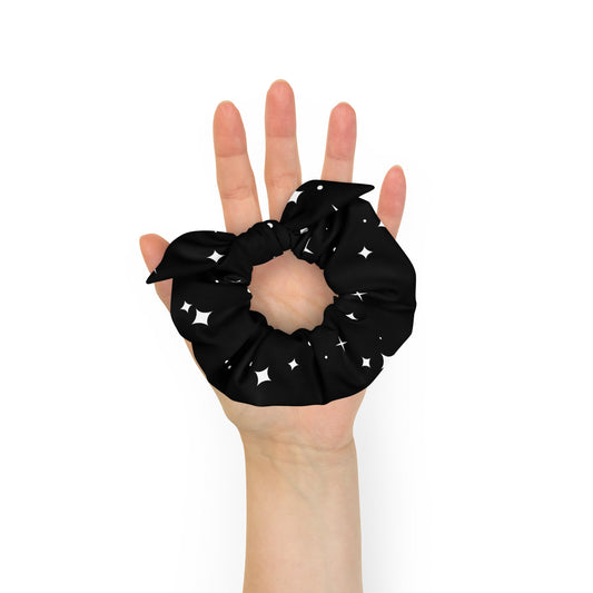 Black Star Recycled Scrunchie